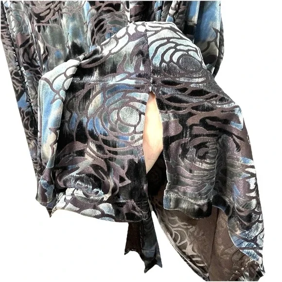 Vintage‎ Notations Velvet Burnout Tunic Top Plus Size 1X - Picture 8 of 12